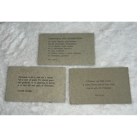 3 Christmas notes/decor 5”x3” - Picture 1 of 8